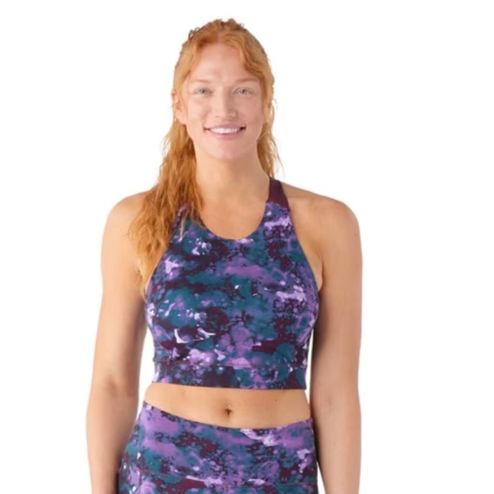 Smartwool Active Crop Bra printed new small